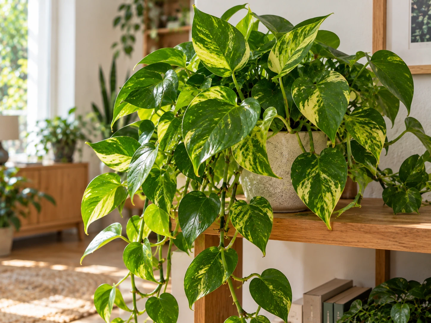 Golden pothos (Epipremnum aureum)