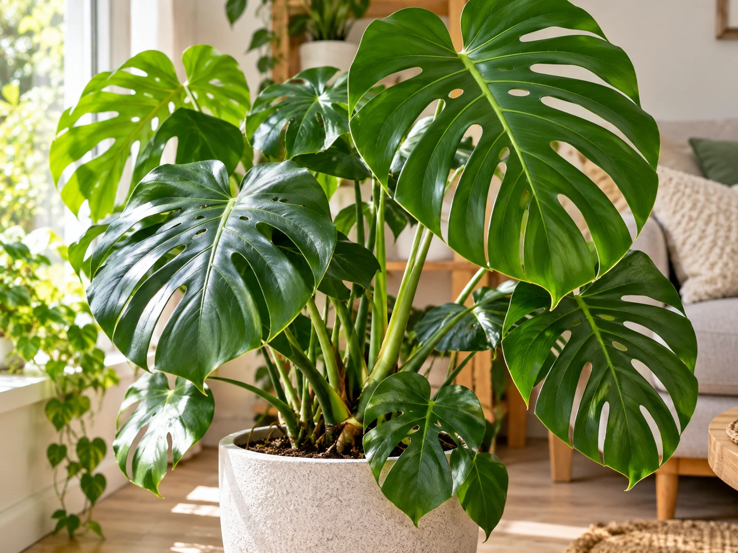 Swiss cheese plant (Monstera deliciosa)