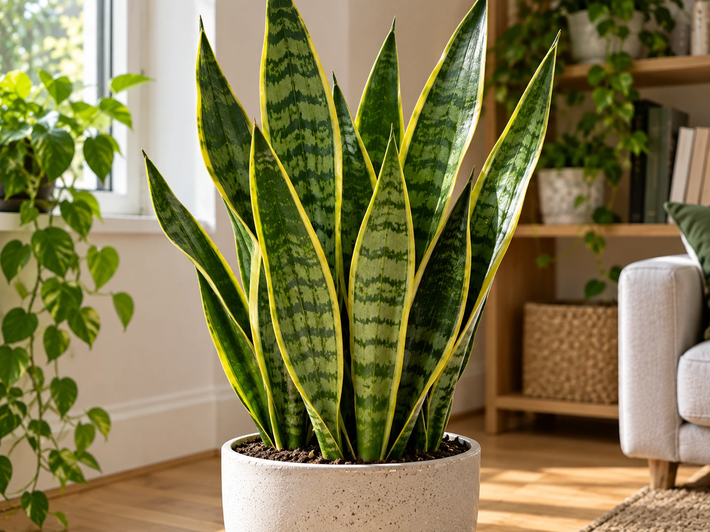 Snake plant (Dracaena trifasciata)